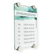 Tuerschild VITRUM P Glasschild fuer Buero DIN A4